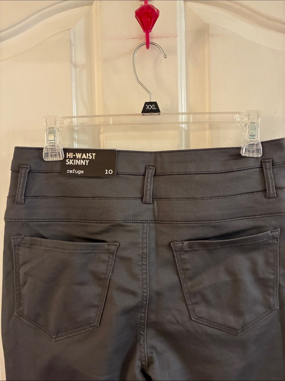 Refuge🥳HP🥳High-Waist Button Front Skinny Jeans - Picture 5 of 6
